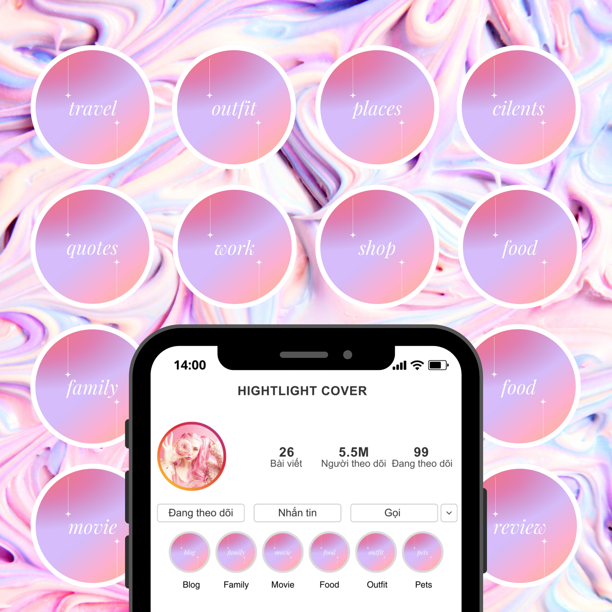 Instagram Story Highlight Covers