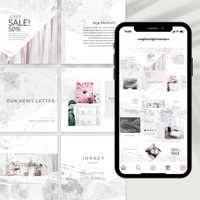 Light Mist Instagram Puzzle Template