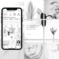 White Mini Instagram Puzzle Template