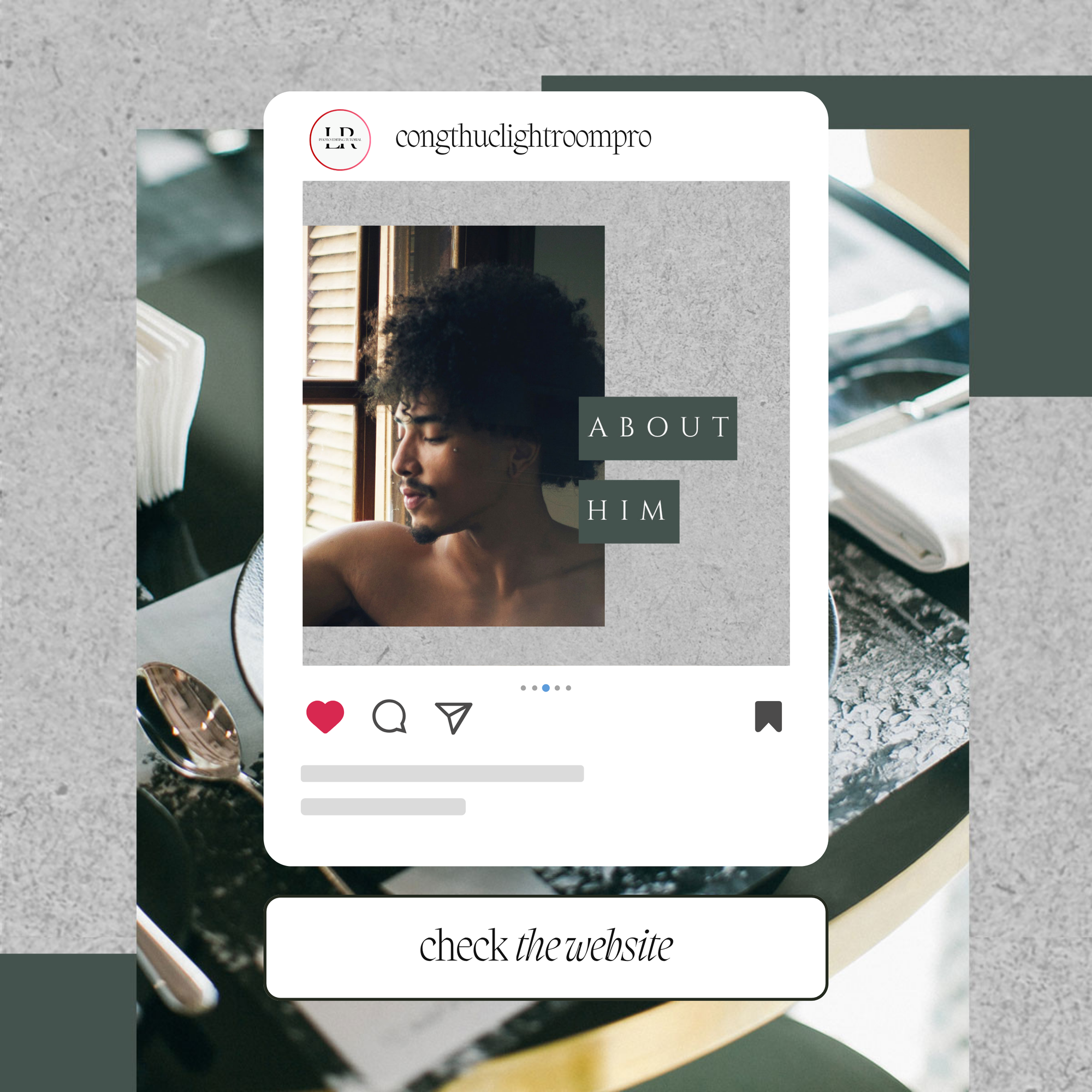 Natural Shadow Instagram Puzzle Template