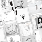 White Mini Instagram Puzzle Template
