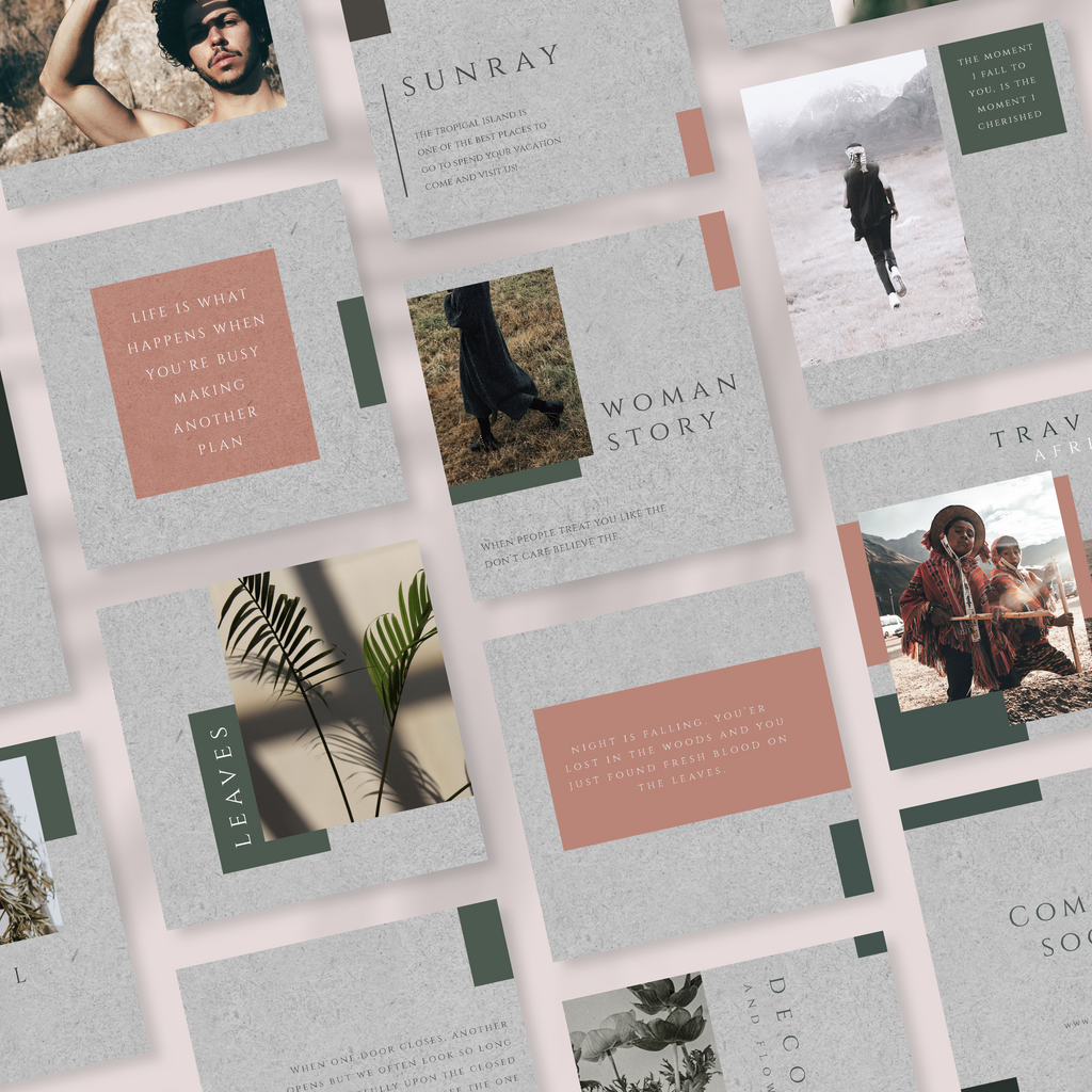 Natural Shadow Instagram Puzzle Template