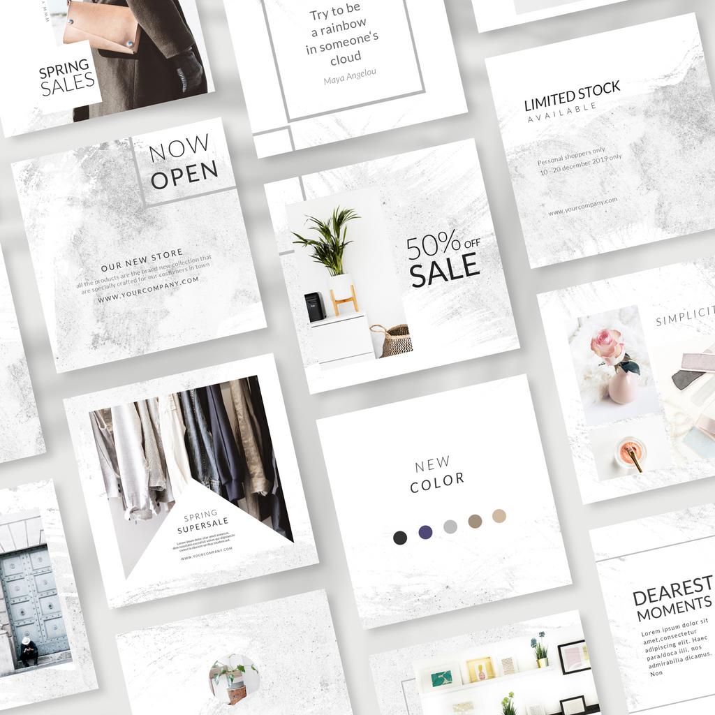 Light Mist Instagram Puzzle Template