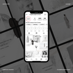 White Mini Instagram Puzzle Template