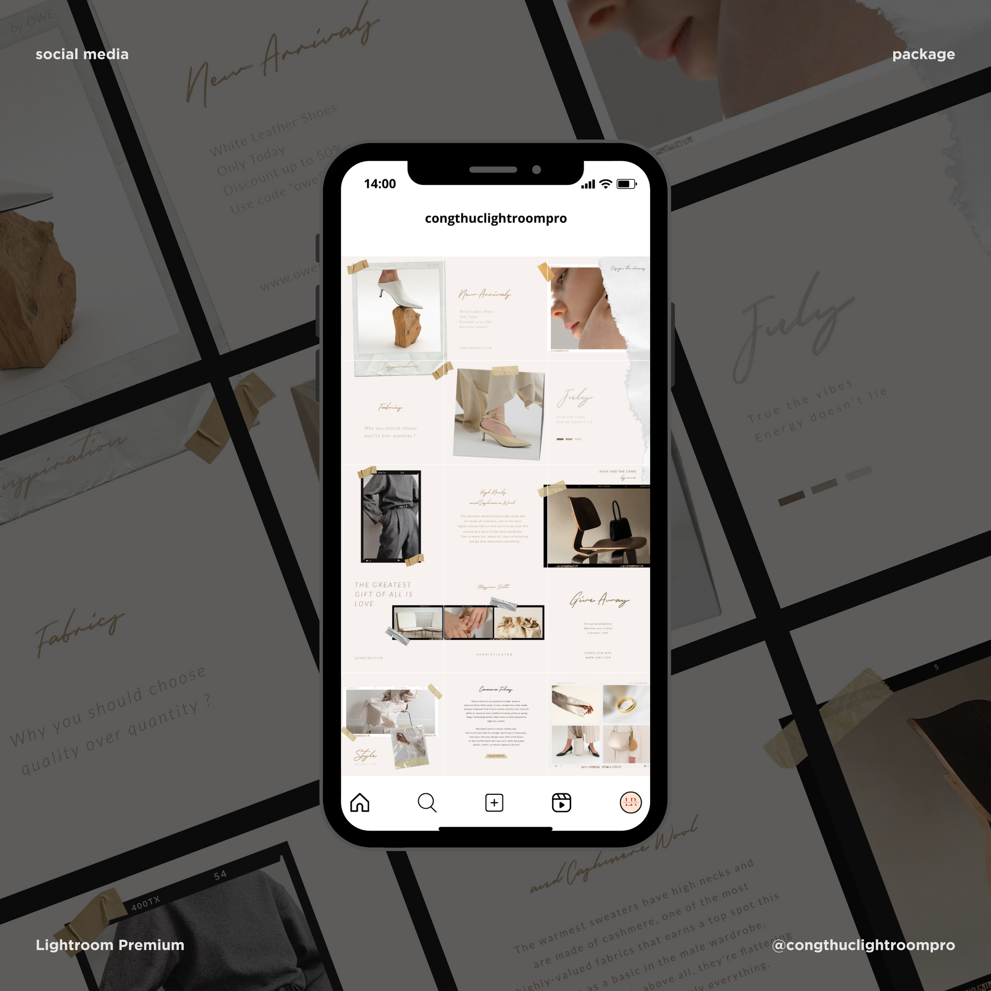Essa Instagram Puzzle Template