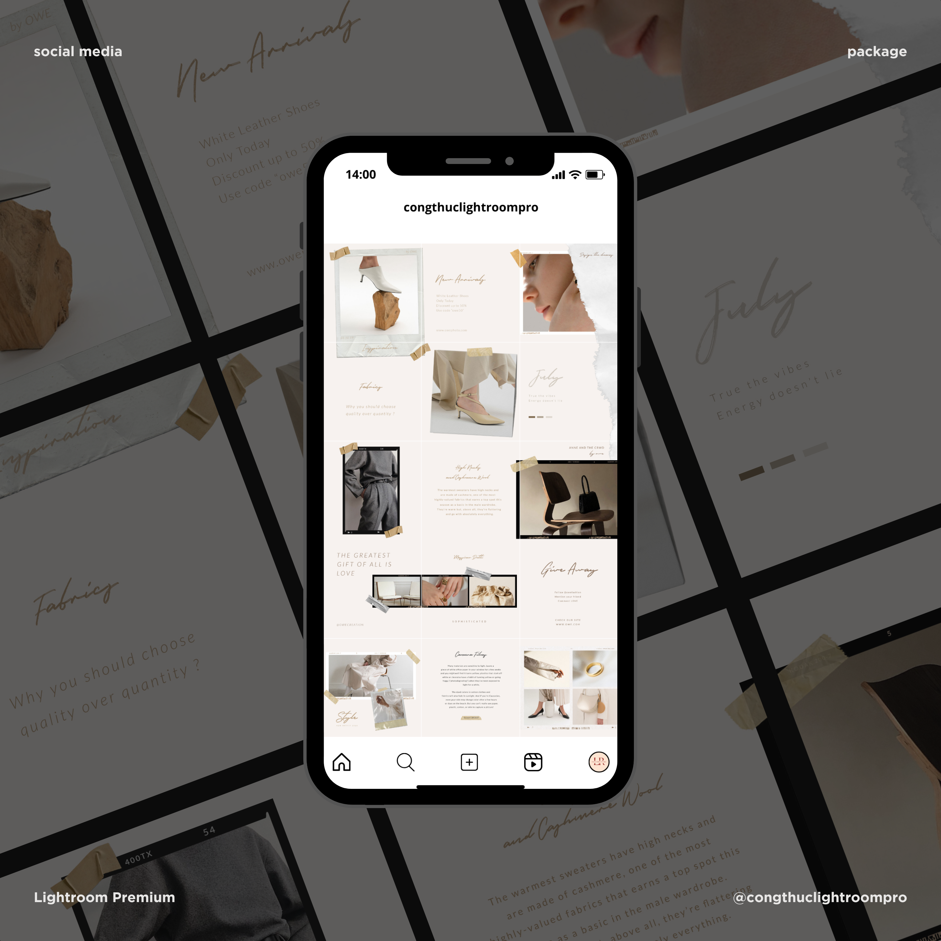 Essa Instagram Puzzle Template